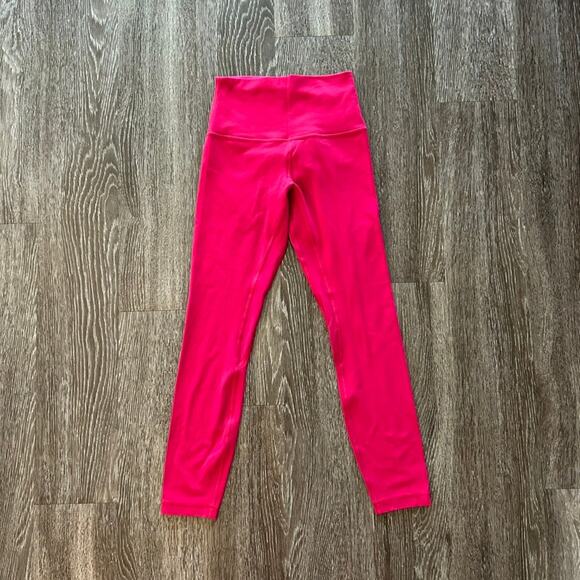 Lululemon Align Pant II 25" in Ruby Red High-Rise Leggings Size 4 EUC Nulu Yoga - Picture 12 of 13